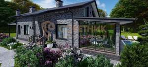 Дом 200м&sup2;, 2-этажный, участок 4 сот.  