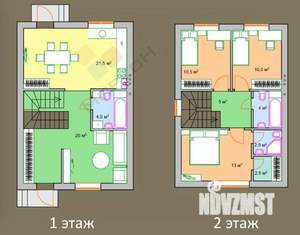 Дом 108м², 2-этажный, участок 3 сот.  