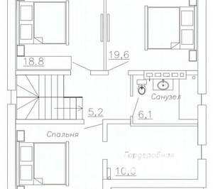 Дом 180м², 2-этажный, участок 4 сот.  