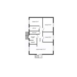 Дом 92м&sup2;, 1-этажный, участок 4 сот.  