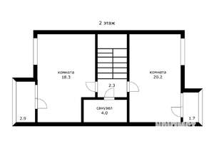 Таунхаус 128м&sup2;, 3-этажный, участок 2 сот.  