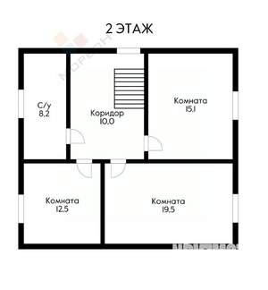 Дом 140м², 2-этажный, участок 4 сот.  