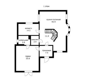 Дом 242м&sup2;, 2-этажный, участок 7 сот.  