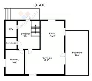 Дом 140м², 2-этажный, участок 4 сот.  