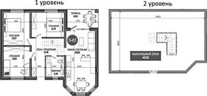 Дом 132м², 2-этажный, участок 6 сот.  