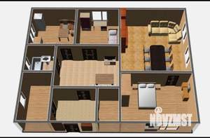 Дом 142м&sup2;, 1-этажный, участок 4 сот.  