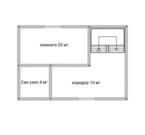 Дом 126м&sup2;, 2-этажный, участок 1 сот.  