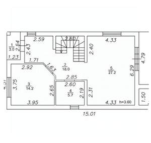 Дом 150м², 2-этажный, участок 4 сот.  