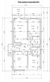 Дом 90м&sup2;, 1-этажный, участок 3 сот.  