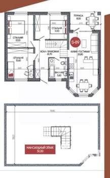 Дом 140м&sup2;, 1-этажный, участок 6 сот.  