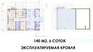 Дом 140м&sup2;, 1-этажный, участок 6 сот.  