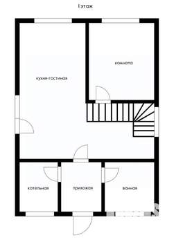 Дом 104м&sup2;, 2-этажный, участок 4 сот.  