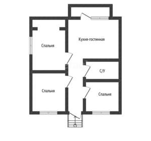 Дом 90м², 1-этажный, участок 4 сот.  
