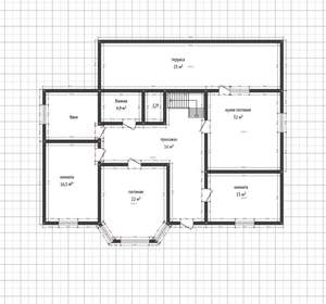 Дом 170м², 2-этажный, участок 6 сот.  