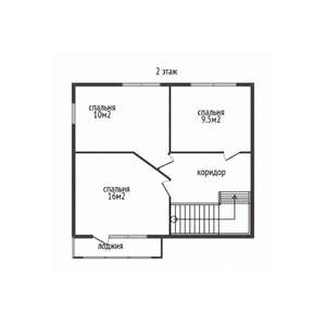 Дом 90м&sup2;, 2-этажный, участок 4 сот.  