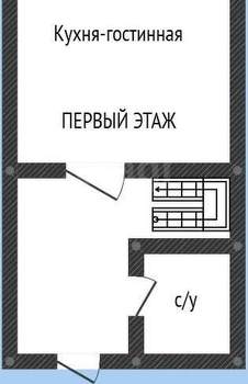 Дом 64м², 2-этажный, участок 1 сот.  