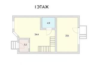 Таунхаус 143м&sup2;, 2-этажный, участок 1 сот.  