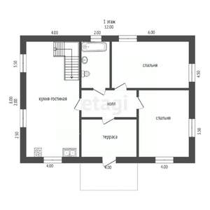 Дом 172м&sup2;, 2-этажный, участок 8 сот.  