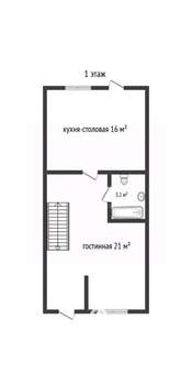 Таунхаус 93м², 2-этажный, участок 10 сот.  