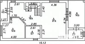 Дом 144м², 2-этажный, участок 5 сот.  