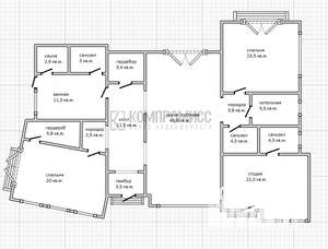 Дом 175м&sup2;, 1-этажный, участок 15 сот.  