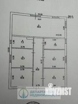 Дом 118м², 1-этажный, участок 6 сот.  