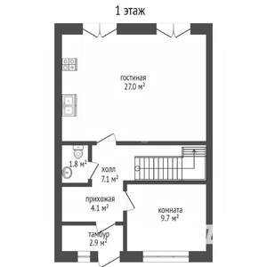 Таунхаус 335м², 2-этажный, участок 7 сот.  