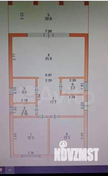 Дом 127м&sup2;, 1-этажный, участок 4 сот.  
