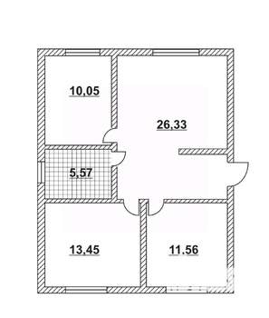 Дом 70м², 1-этажный, участок 4 сот.  