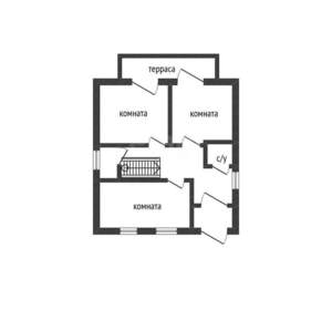 Дом 65м², 2-этажный, участок 7 сот.  