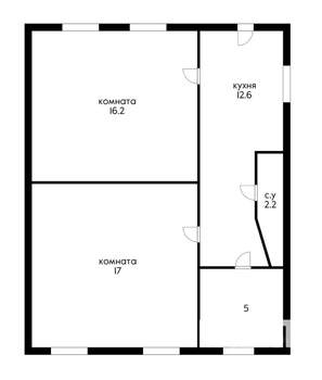 Дом 115м&sup2;, 1-этажный, участок 3 сот.  