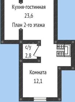 Дом 87м², 2-этажный, участок 1 сот.  