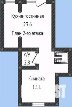 Таунхаус 87м², 2-этажный, участок 1 сот.  