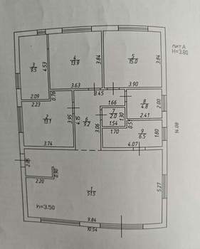 Дом 126м², 1-этажный, участок 8 сот.  