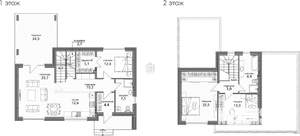 Коттедж 157м², 2-этажный, участок 7 сот.  