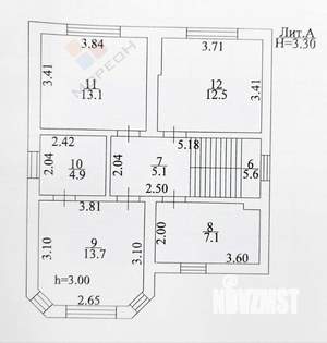 Дом 130м², 2-этажный, участок 4 сот.  