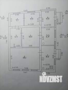 Дом 67м², 1-этажный, участок 3 сот.  