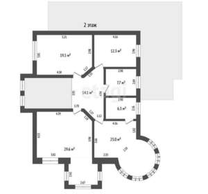 Дом 277м&sup2;, 2-этажный, участок 6 сот.  