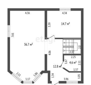 Дом 216м², 2-этажный, участок 10 сот.  