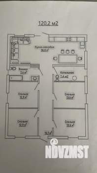 Коттедж 120м², 1-этажный, участок 6 сот.  