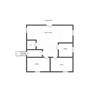 Дом 88м&sup2;, 1-этажный, участок 3 сот.  