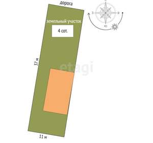 Дом 140м², 2-этажный, участок 4 сот.  