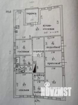 Дом 123м², 1-этажный, участок 7 сот.  