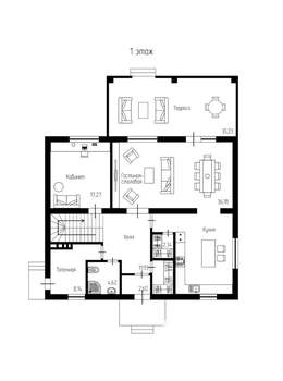 Дом 273м², 2-этажный, участок 6 сот.  