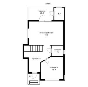 Дом 225м², 2-этажный, участок 6 сот.  