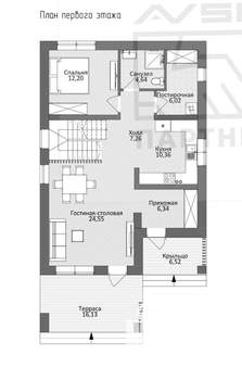 Дом 206м², 2-этажный, участок 5 сот.  
