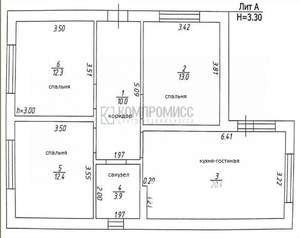 Дом 72м², 1-этажный, участок 4 сот.  
