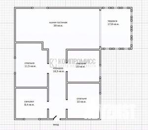 Дом 170м², 2-этажный, участок 5 сот.  