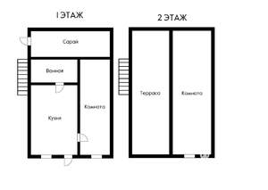Дом 84м&sup2;, 2-этажный, участок 8 сот.  