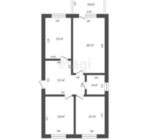 Дом 150м², 2-этажный, участок 598 сот.  
